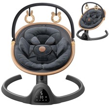 Infant Swing with Music Speaker with 3 Seat Positions, 5 Speeds and Remote Cont