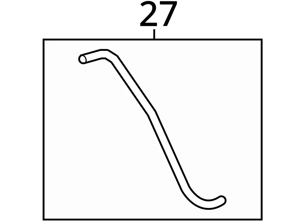 GMC BUICK ACADIA 2007-2009 MANGUERA ENCLAVE P/S FLUIDO RSVR INL 19259475 - NUEVO OEM Foto 3 de 3