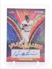 HIDEKI MATSUI 2024 LEAF VIVID IMAGINATION ORANGE SPECKLE AUTO /10 Q0933
