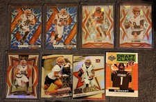 Cincinnati Bengals Football Card Lot Joe Burrow Jamar Chase NFL Panini Prizm 