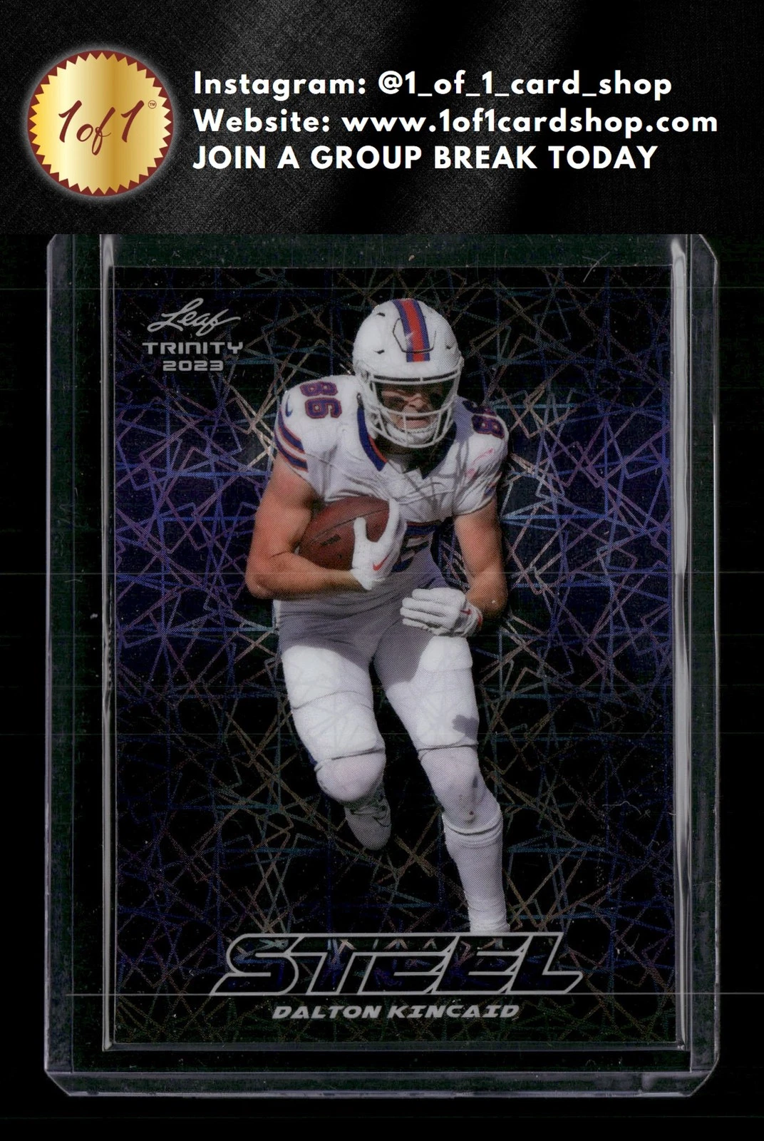 Dalton Kincaid Leaf Trinity Mega Box Steel #S24 Blue Shimmer