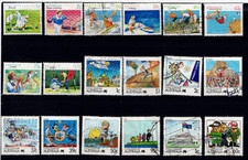Timbres Australie à partir d'environ 1942 collection oblitérés