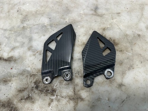 21-25 KAWASAKI NINJA ZX10 ZX10R CARBON FIBER REARSET HEEL GUARDS PLATES