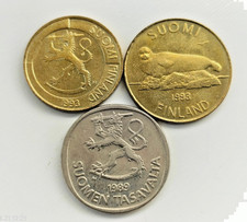 LOT DE 3 MONNAIES FINLANDE