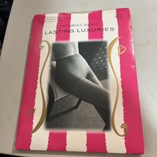 NWT Victoria's Secret Sheer Waist Pantyhose Cream Lasting Luxuries Med 6'0 160