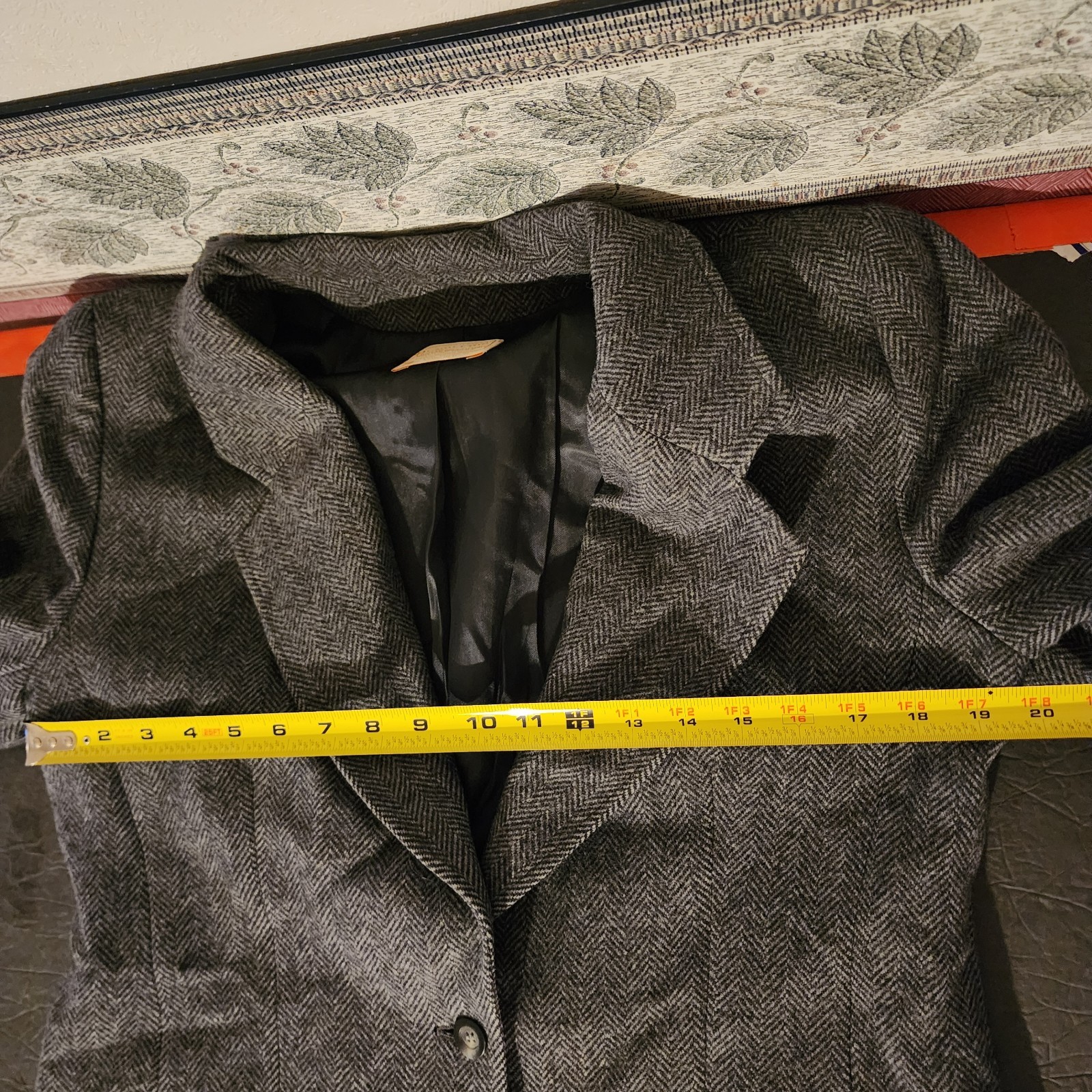 Pendleton Virgin Wool Dark Gray One Button Herrin… - image 9