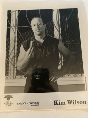 Promopress Photo B&w8x10 Of Kim Wilson By Antones Records