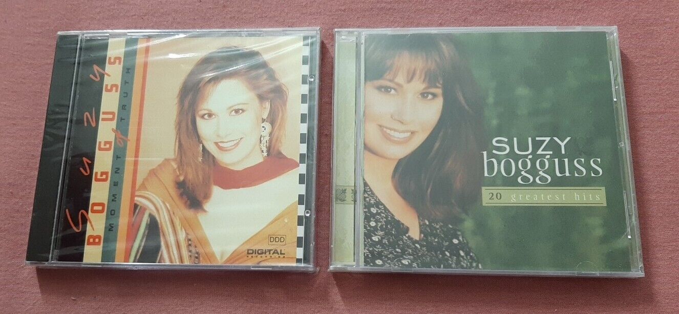 LOT of 2 Suzy Bogguss CD Moment of Truth, 20 Greatest Hits SEALED MINT DISCS