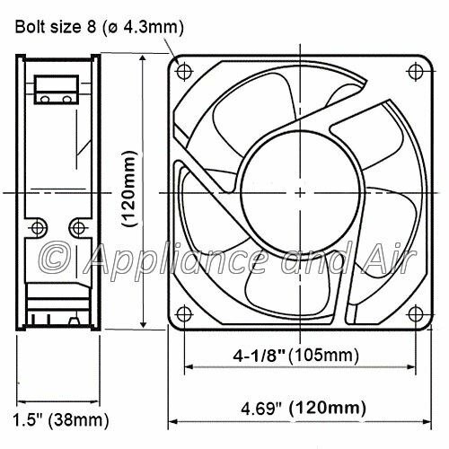 ATOSA W0301101 Fan Motor Evaporator 24V + Hardware, Instructions