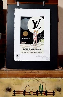 Louis Vuitton Spacex Johnson Co. Texas, Ltd. Ed. or AP. Signed