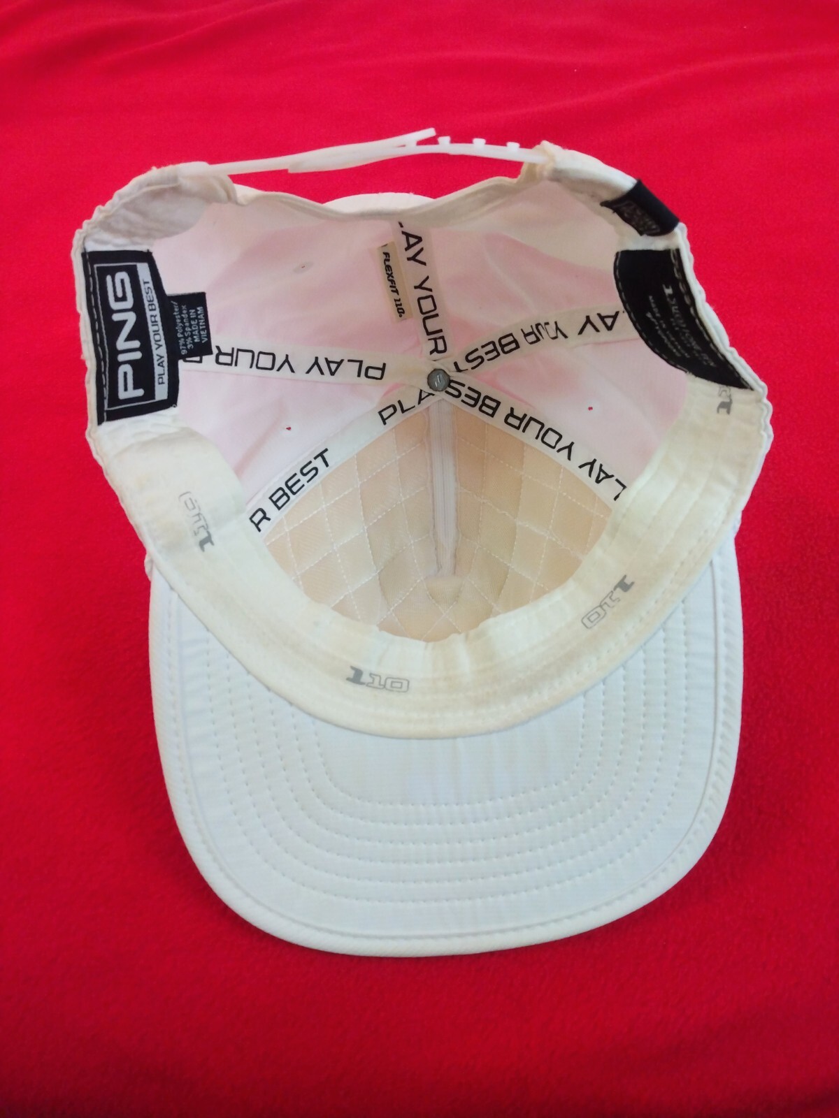 Ping Heritage White Hat Cap Adjustable Snapback G… - image 2
