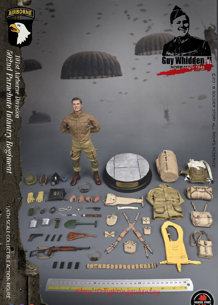 WWII 1944 101st Airborne Division フィギュア SoldierStory 1/6 WWII 101ST AIRBORNE DIVISION 502 Parachute