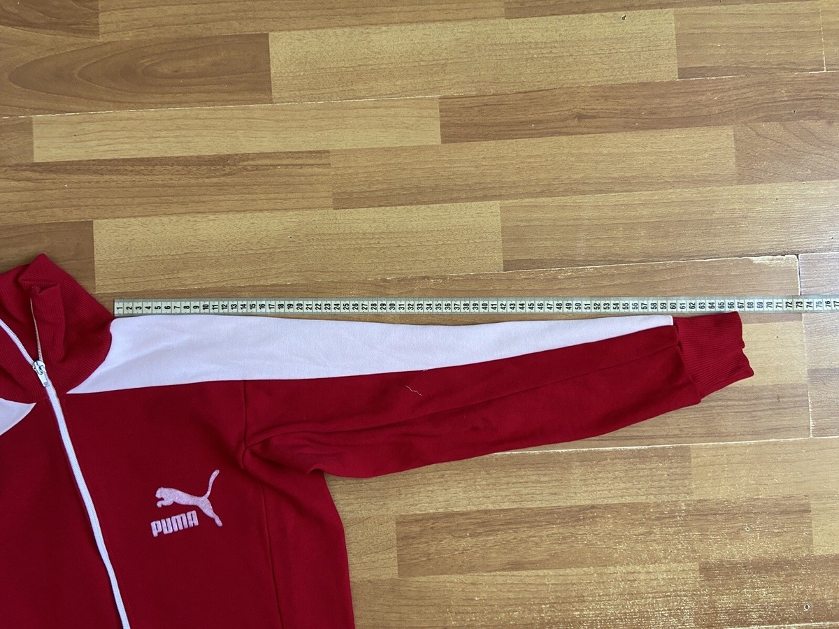 1980s PUMA TRACK JACKET VINTAGE sz 4 ( S ) MEN RED | eBay