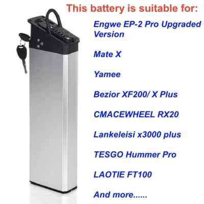 Bike Battery DCH-009 48V 16Ah 13Ah Replacement Battery