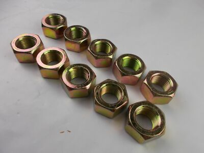Hex Nut 9/16'' - 18 Fine Thread  ''10 Nuts''  Grade 8 Zinc 9/16-18