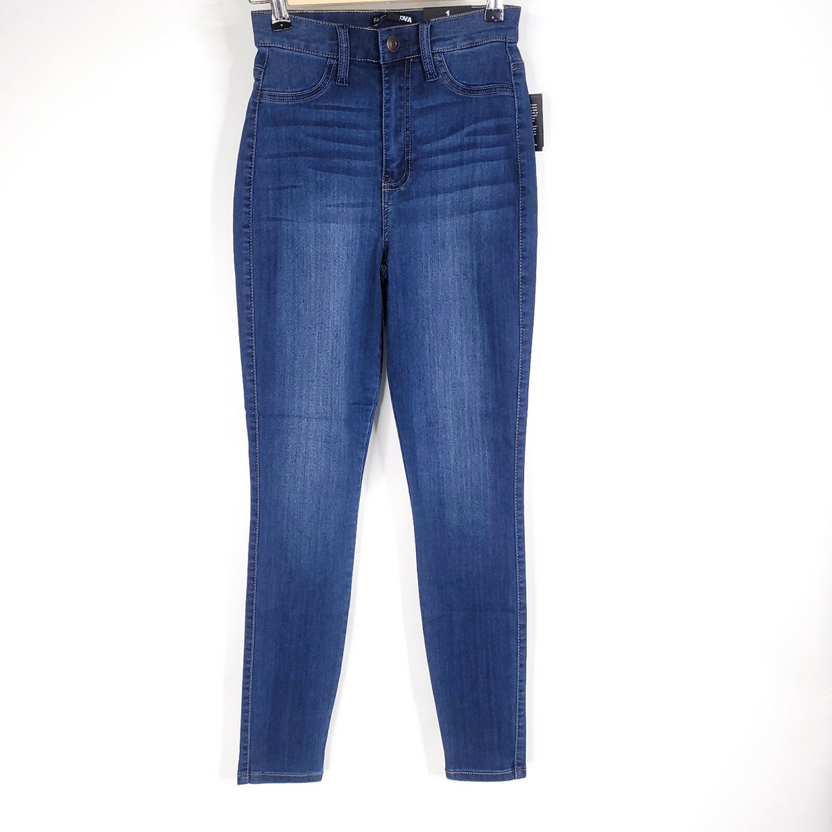 Fashion Nova Womens Jeans 25 Blue Skinny High Waist Stretch Denim Pants  Emma