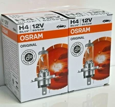 2x-OSRAM Sylvania OEM H4 9003 Bulb Lamps (64193) Lamps 60/55W 