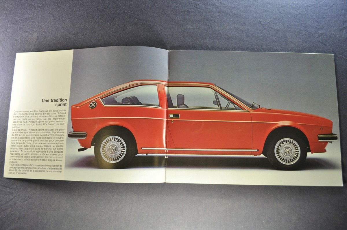 1977 Alfa Romeo Alfasud Sprint Brochure Excellent Original 77
