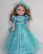 AQUA Long Dress Evening Prom Gown Doll Clothes For Wellie Wishers 14" Debs 