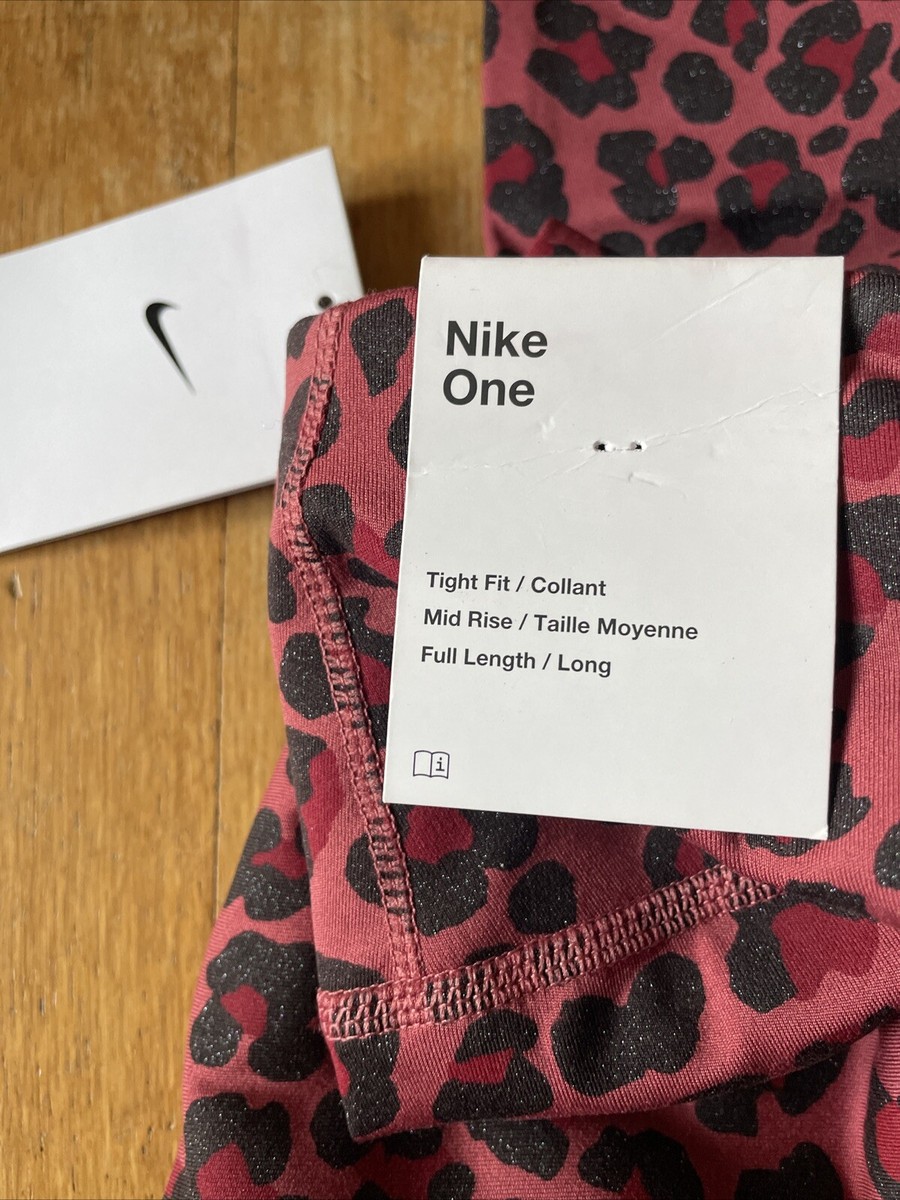 nike pink leopard print leggings