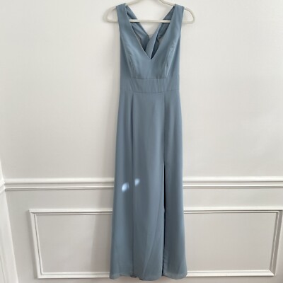 After Six Criss Cross Back Trumpet Gown Bridesmaid Dress in Icelandic size 10 | eBay After Six Criss Cross Back Trumpet Gown Bridesmaid Dress in Icelandic size 10 | eBay