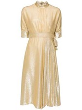 Prada  Mid-length Dress Gold Gold Womens IT 42
