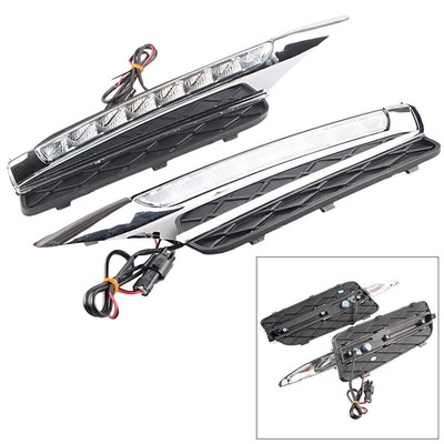 2X LED Tagfahrlicht für BMW X5 E70 Auto Nebel DRL ABS Gehäuse & LED Birne