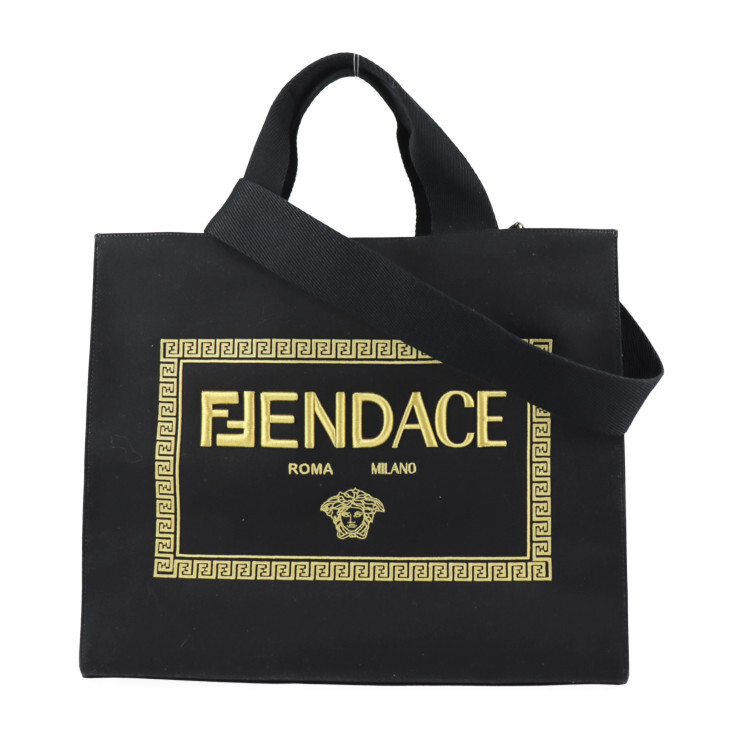 FENDI Tote Bag 7VA558 fenderche Versace Collaboration 2WAY
