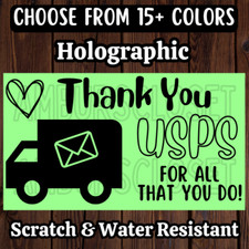 50 THANK YOU USPS STICKERS 2.25" LABELS SEALS DELIVERY Thermal SCRATCH RESISTANT