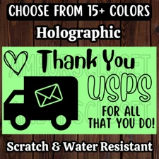 50 THANK YOU USPS STICKERS 2.25" LABELS SEALS DELIVERY Thermal SCRATCH RESISTANT