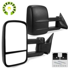 Pair Tow Mirrors For 1988- 1998 Chevy GMC C/K 1500 2500 3500 Manual Telescoping