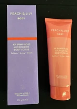 Peach & Lily~KP Bump Boss Microderm Body Scrub~8.11oz/230g~New/Sealed~with Box