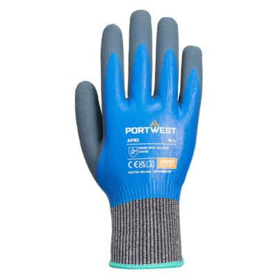 Portwest AP81 Liquid Pro HR Safety Cut Glove Dual Latex Coating