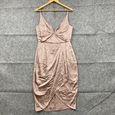 Zimmermann Dress Womens 3 Nude Pink Silk Satin Lined Party Cocktail Event 18916