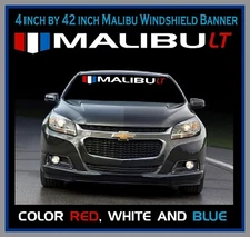 Champeno Signs Product -  Malibu LT Windshield Banner Decal Kit -Sticker-Graphic