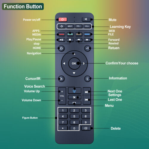 New RC-200 Voice Remote Control For Superboxes Super S5 MAX,S3,S4 PRO - Picture 5 of 6