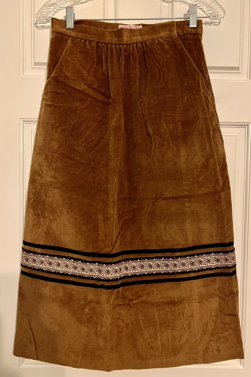 The Red Mill Collection Karol Lynne 1970s Boho Corduroy Folk Art