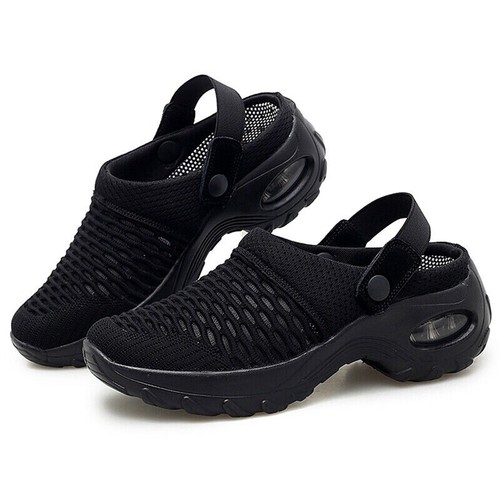 Scarpe da passeggio donna Mules sneakers slip on donna rete traspiranti zoccoli estivi - Foto 53 di 60