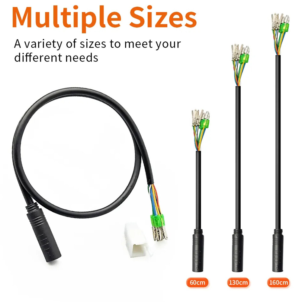 E-bike Motor Cable 60cm/130cm/160cm Julet 9 Pin Female Adapter