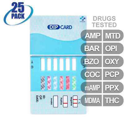 Mintegrity [25pk] 12-Panel Dip Card Urine Drug Test #MI-WDOA-1124