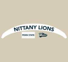 Penn State Nittany Lions Riddell Speed Mini Football Helmet Bumper Decal Set
