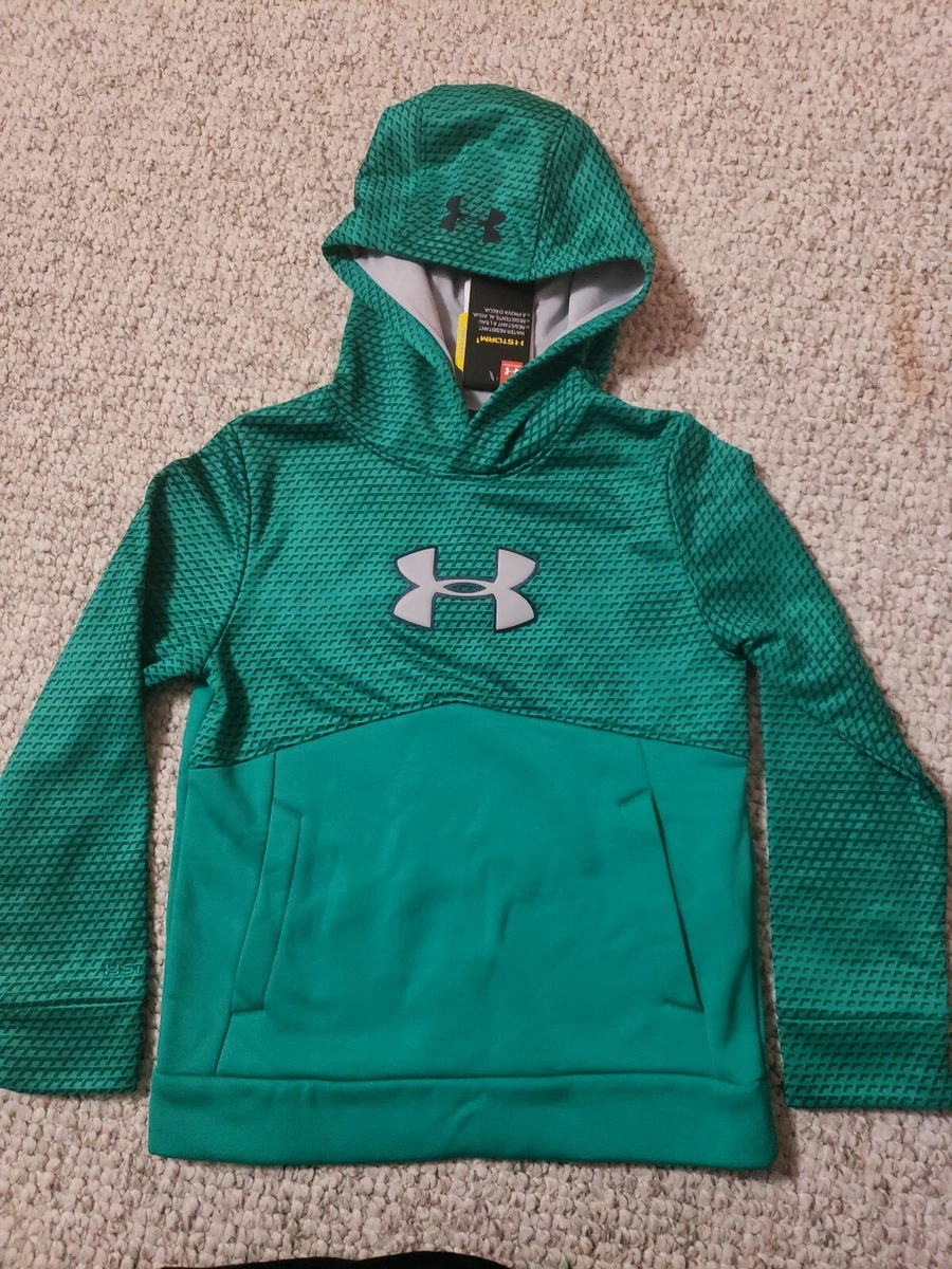 Under Armour Youth Boys UA Storm Armour Fleece Jumbo Big Logo Hoodie YSM Small S