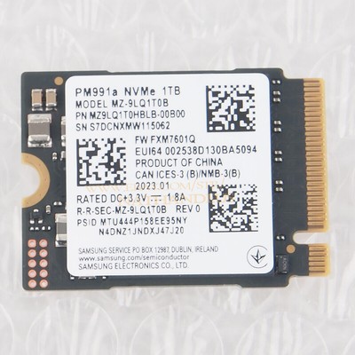 SAMSUNG M.2 2230 SSD 1TB NVMe PCIe For Microsoft Surface Pro X Pro Laptop 3 & 4