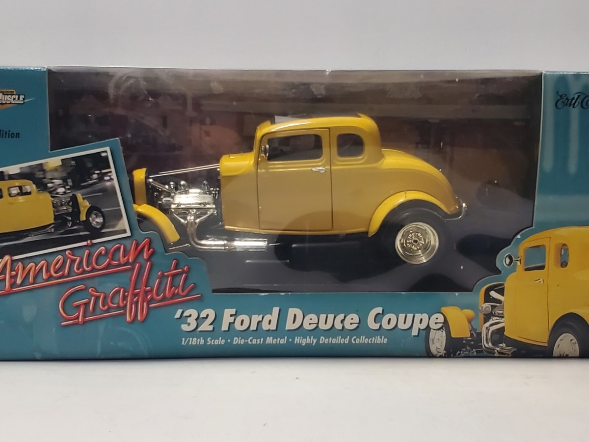 Ertlアーテル/'32Fordフォード Deuceデュース アメグラ 1/18 ERTL 1932 '32 Ford Deuce Coupe American Graffiti Movie 1:18