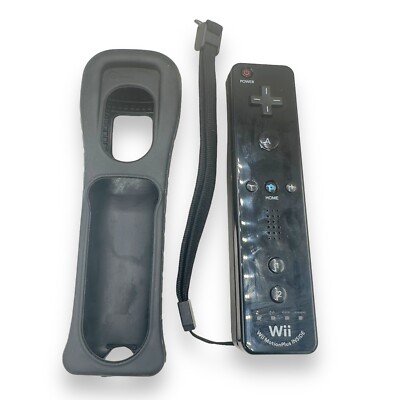 Genuine Nintendo RVL-036 Wii Controller Wii Motion Plus - w/ Rubber Cover