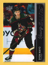 2021-22 Upper Deck #479 Dysin Mayo YG RC Rookie Arizona Coyotes