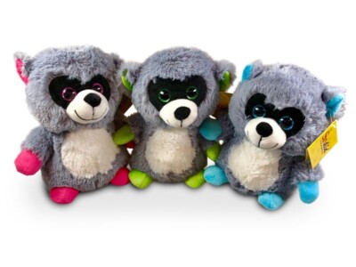 SUNKID - WASCHBÄR MIT KULLERAUGEN - Kuscheltier - 3 versch. Farben Auswahl - NEU