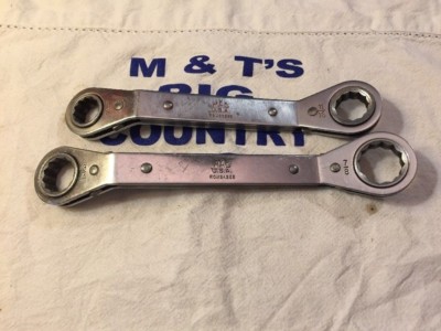Mac Tools 12Pt Double Box Ratcheting Ratchet Wrenches ROW20222 ROW24282