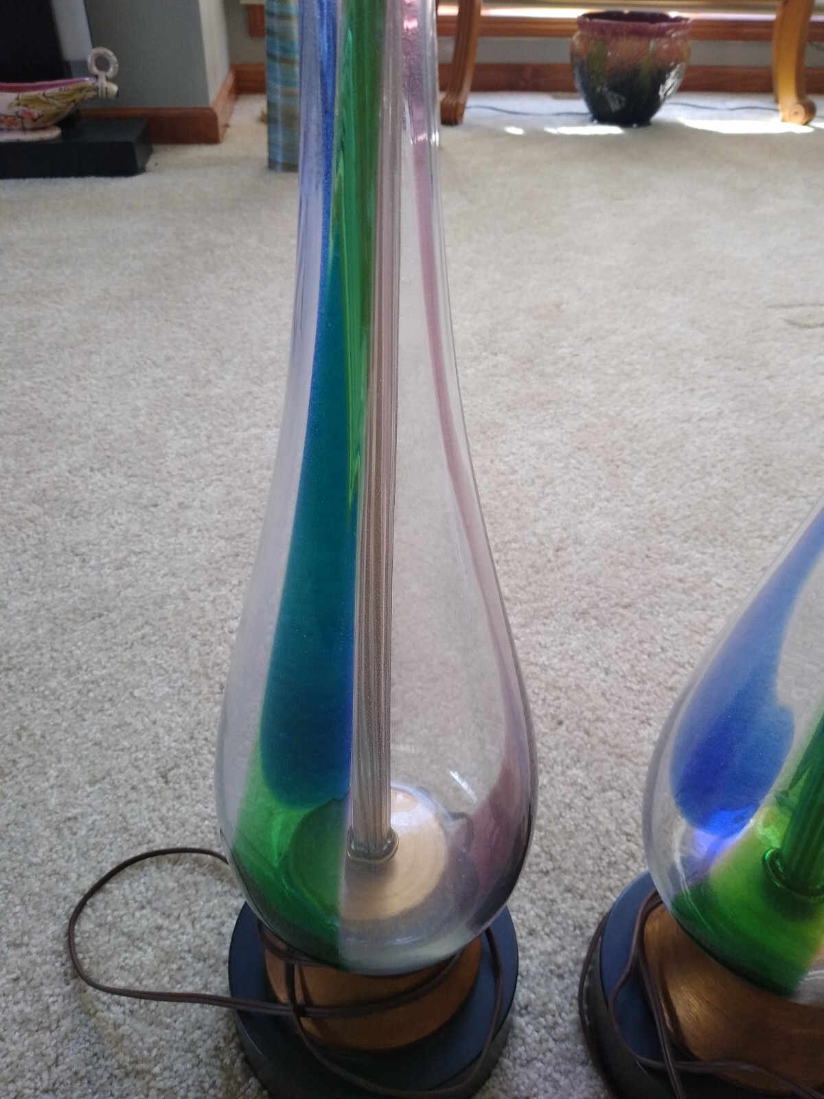 MURANO MCM TALL MULTI COLOR TABLE LAMPS EBay murano-mcm-tall-multi-color-table-lamps-ebay
