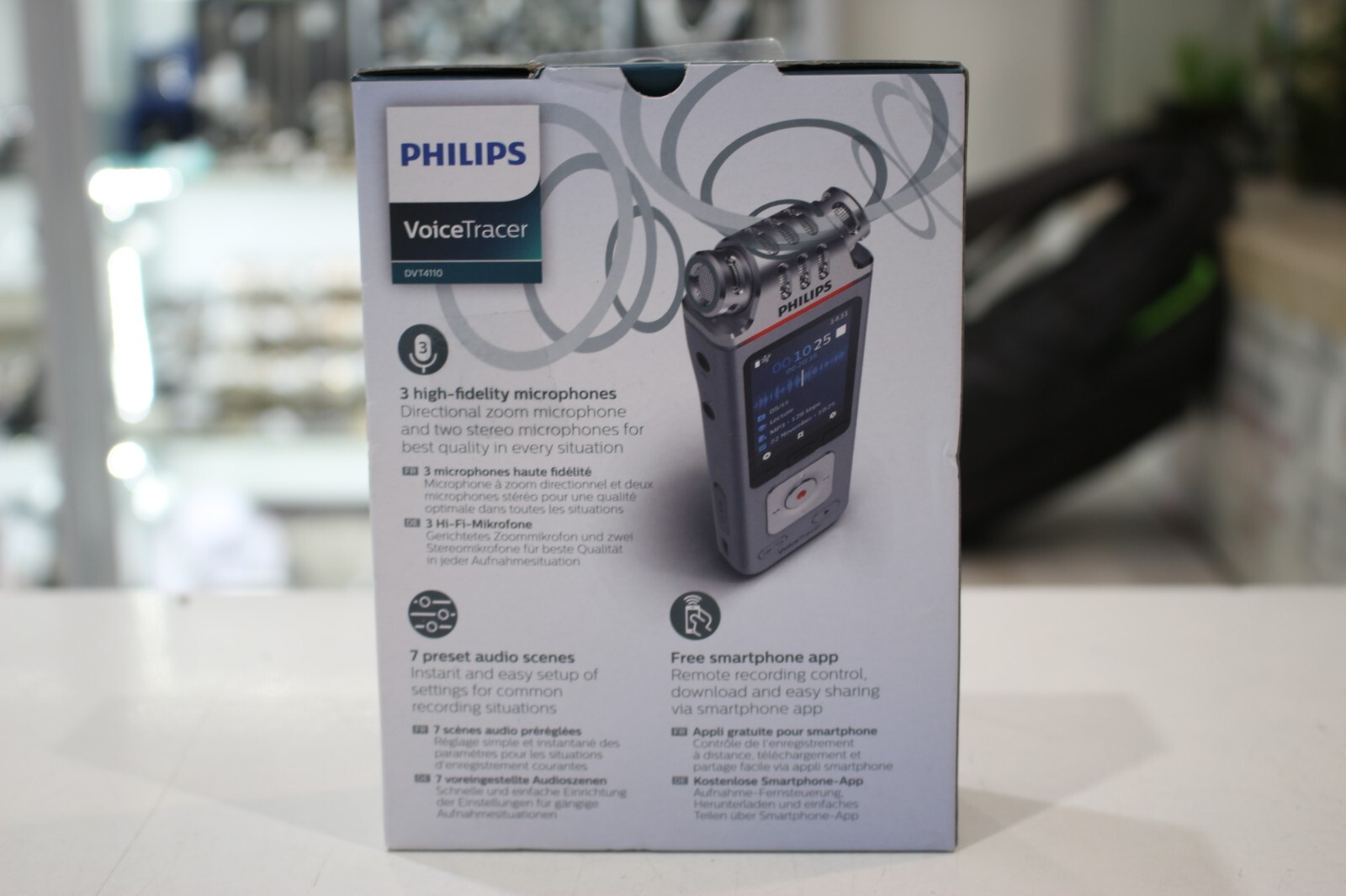 Philips DVT4110 VoiceTracer 8 GB Digital Audio Recorder 855971006472 eBay